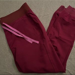FIGS Dark Magenta Zamora Joggers - Size M